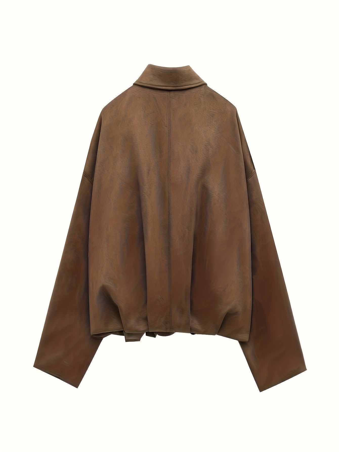 | Krótka kurtka zamszowa w stylu retro