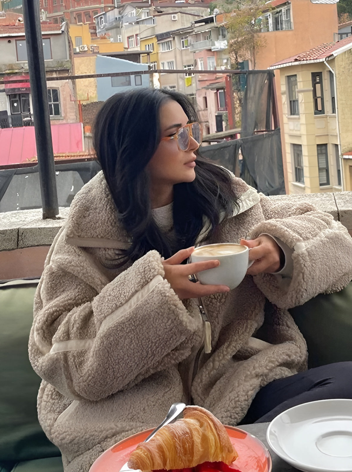 | Płaszcz Teddy Oversize