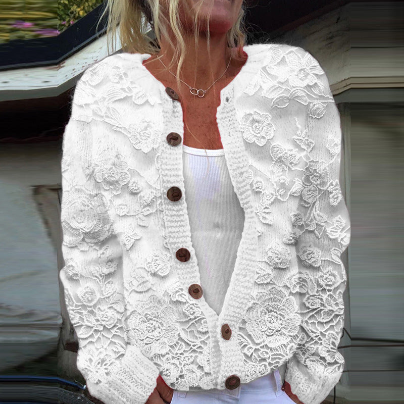 | Luźny Sweter z Wzorem