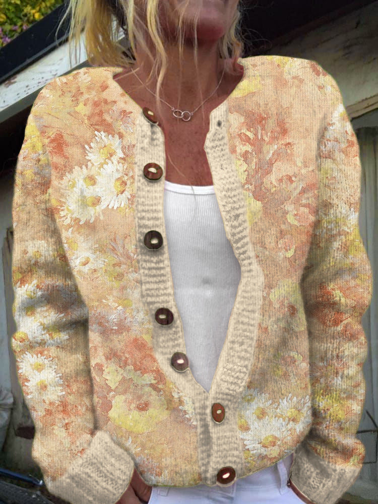 | Luźny Sweter z Wzorem