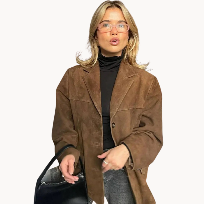| Damski blazer z zamszu