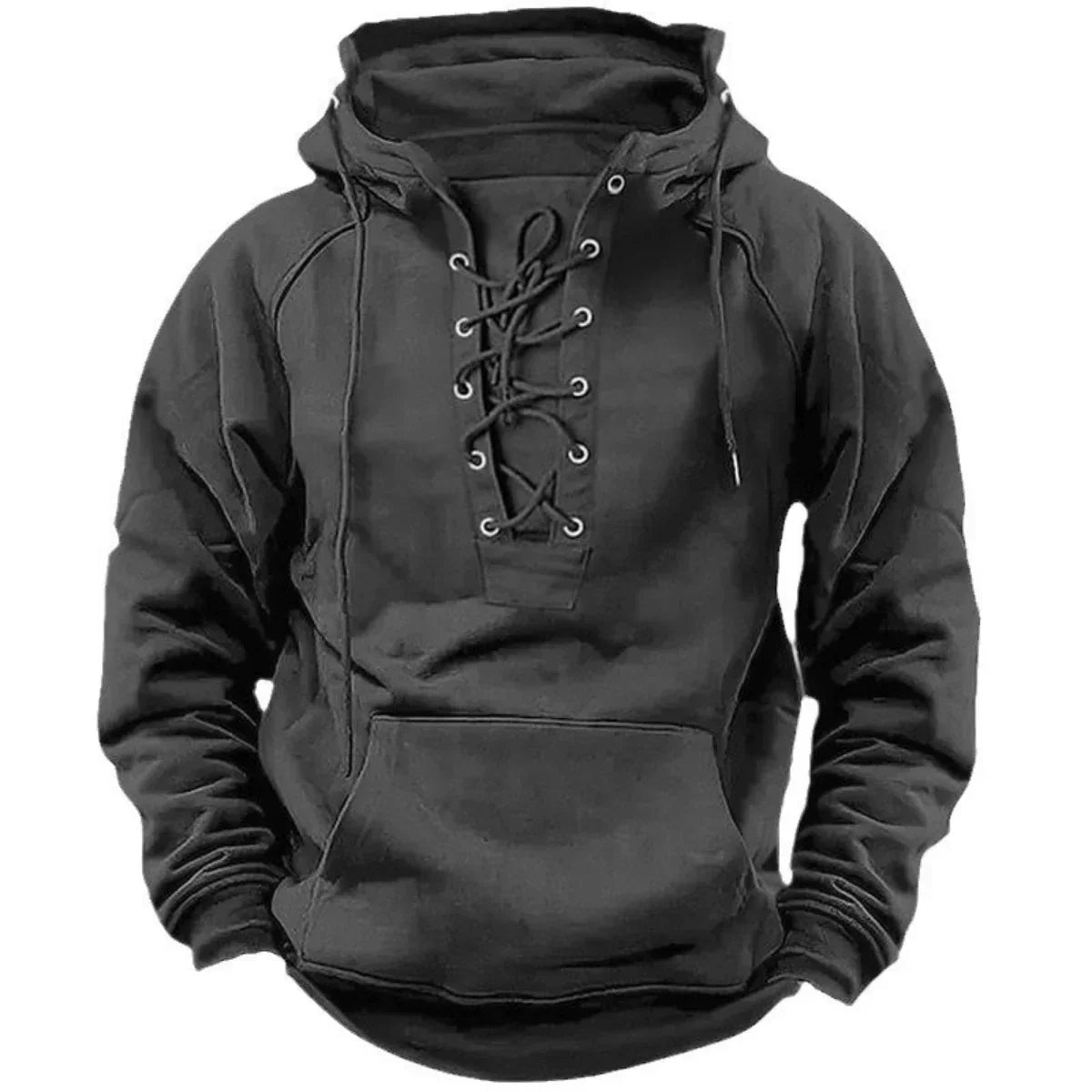 | Gruby Bluza z Kapturem Retro