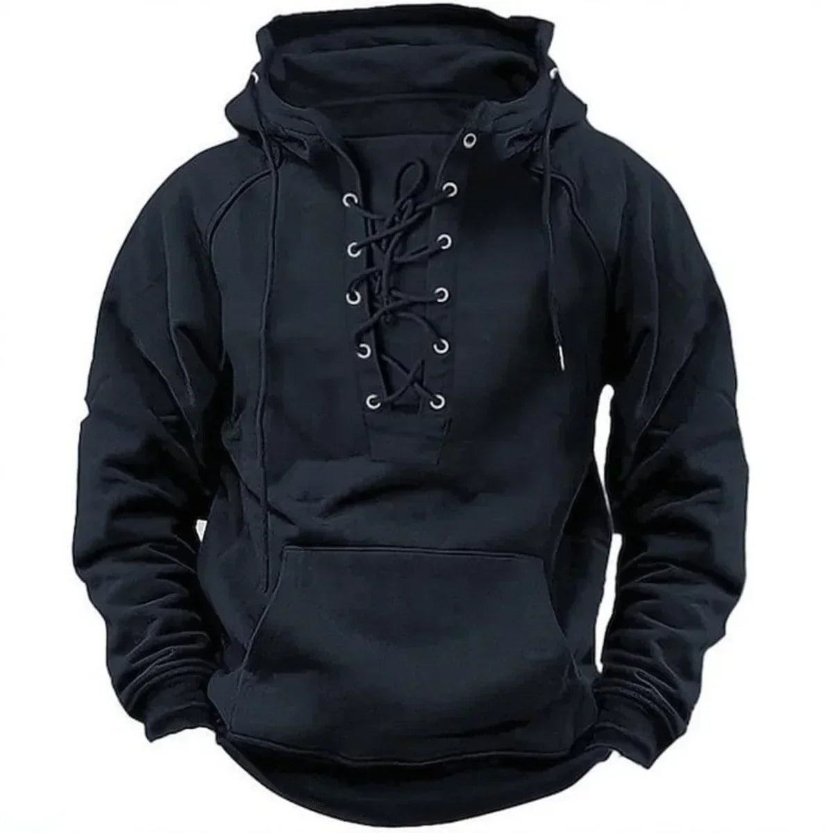 | Gruby Bluza z Kapturem Retro