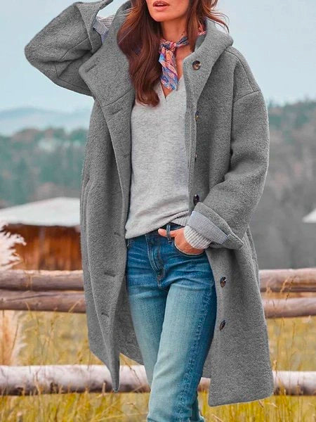 | Elegancka Wełniana Kurtka