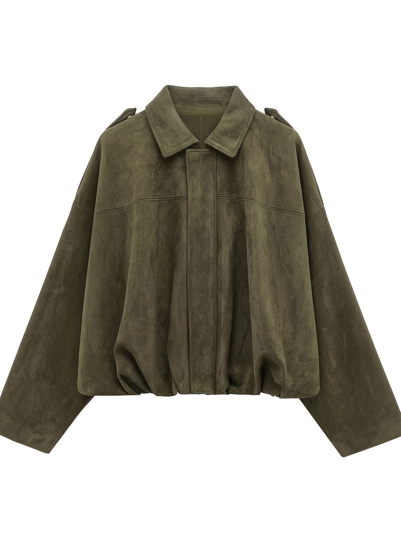 | Krótka kurtka zamszowa w stylu retro