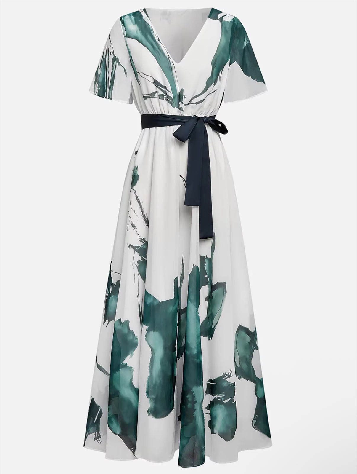 | Suknia Maxi Akwarelowa
