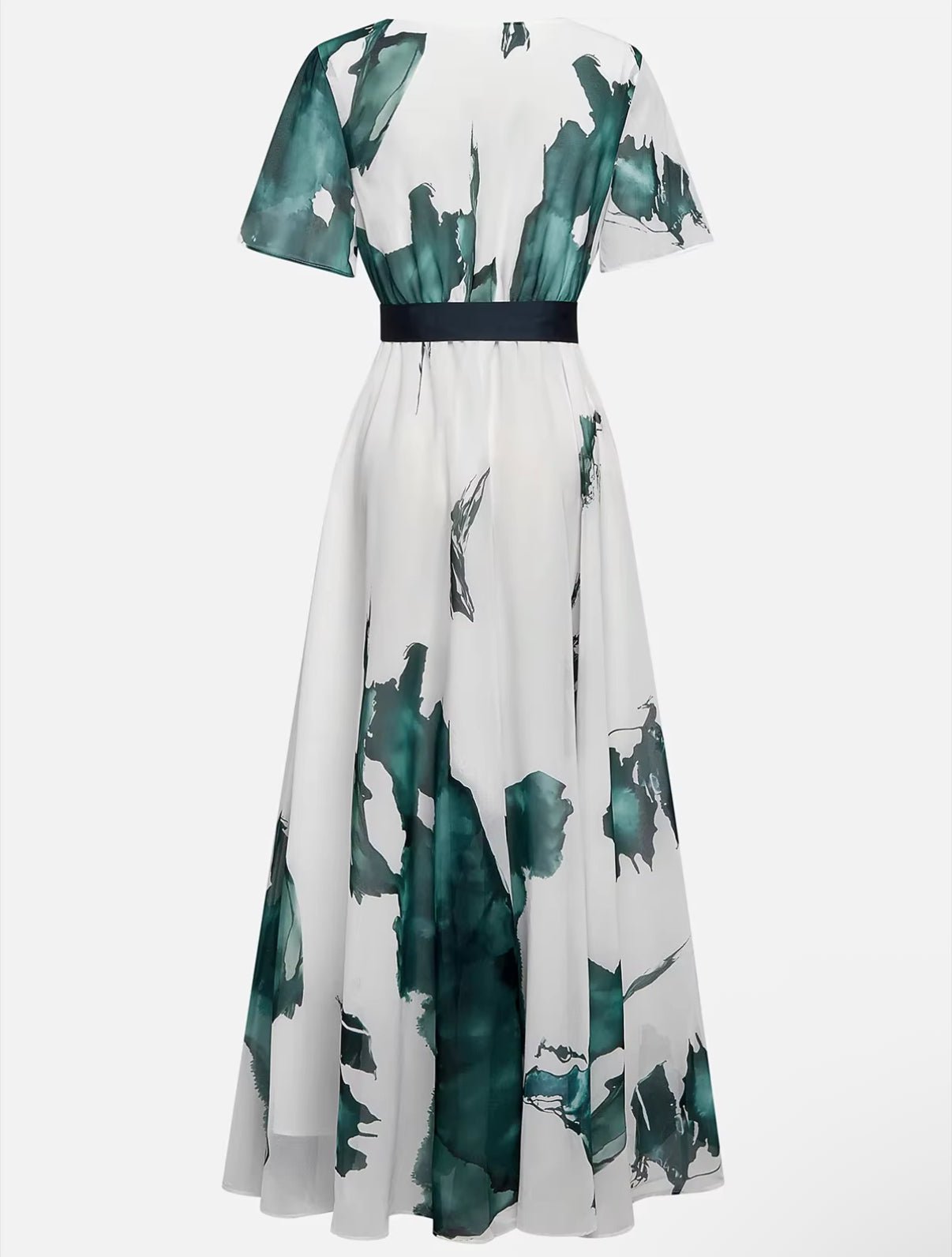 | Suknia Maxi Akwarelowa