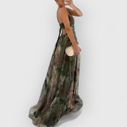 Agnieszka | Maxikleid z kwiatowym nadrukiem