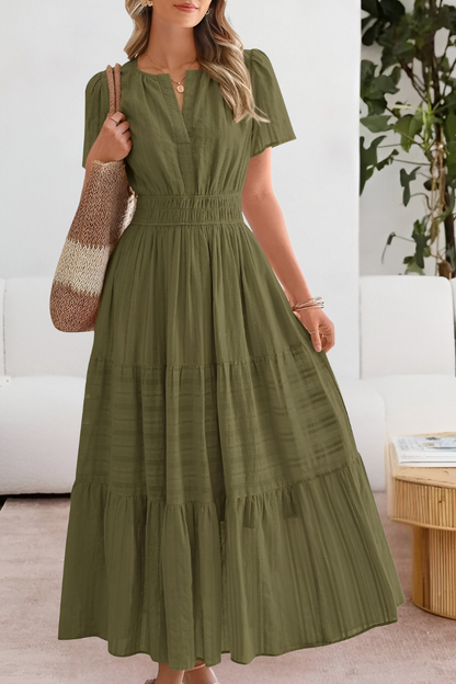 Zielena – Zwiewna sukienka boho na lato