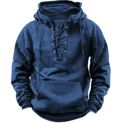 | Gruby Bluza z Kapturem Retro